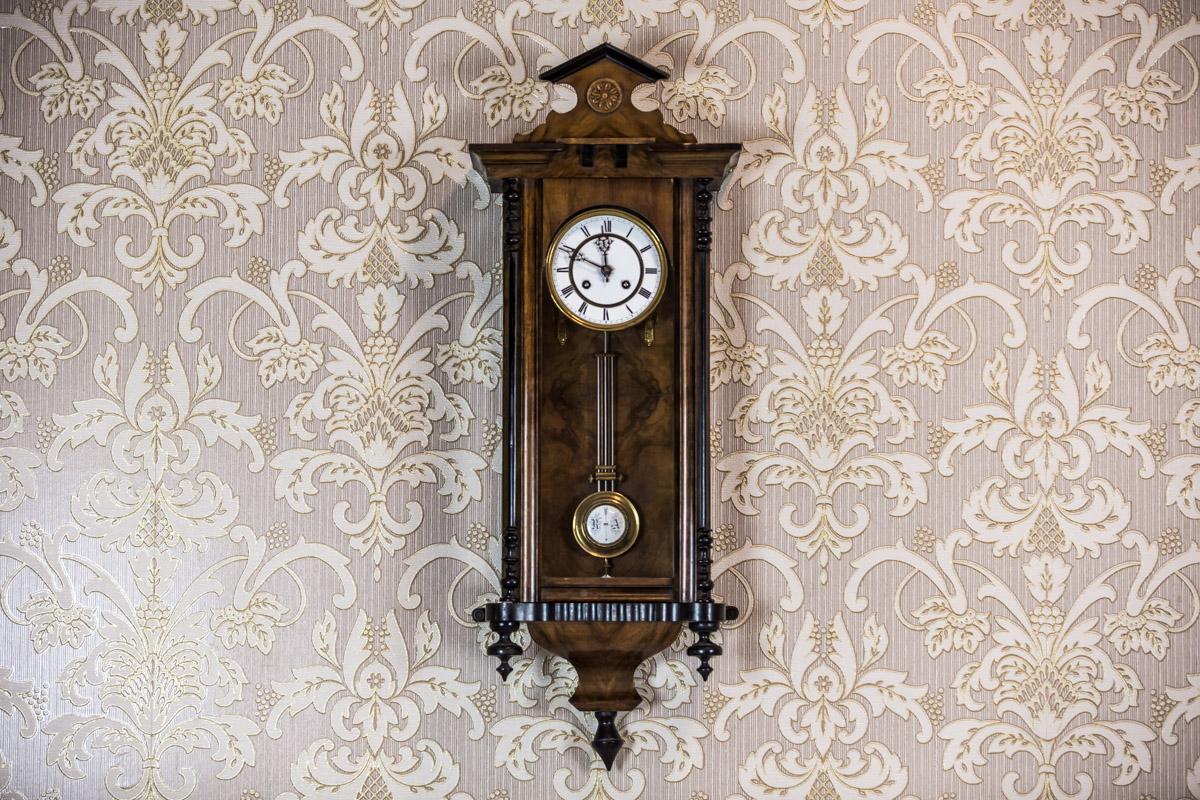 European Wall Clock in an Eclectic Case, circa Late 19th Century