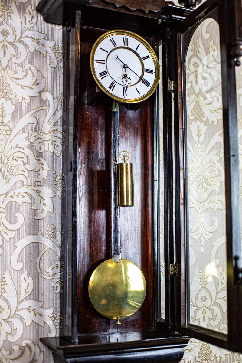 grandfather clock painted black