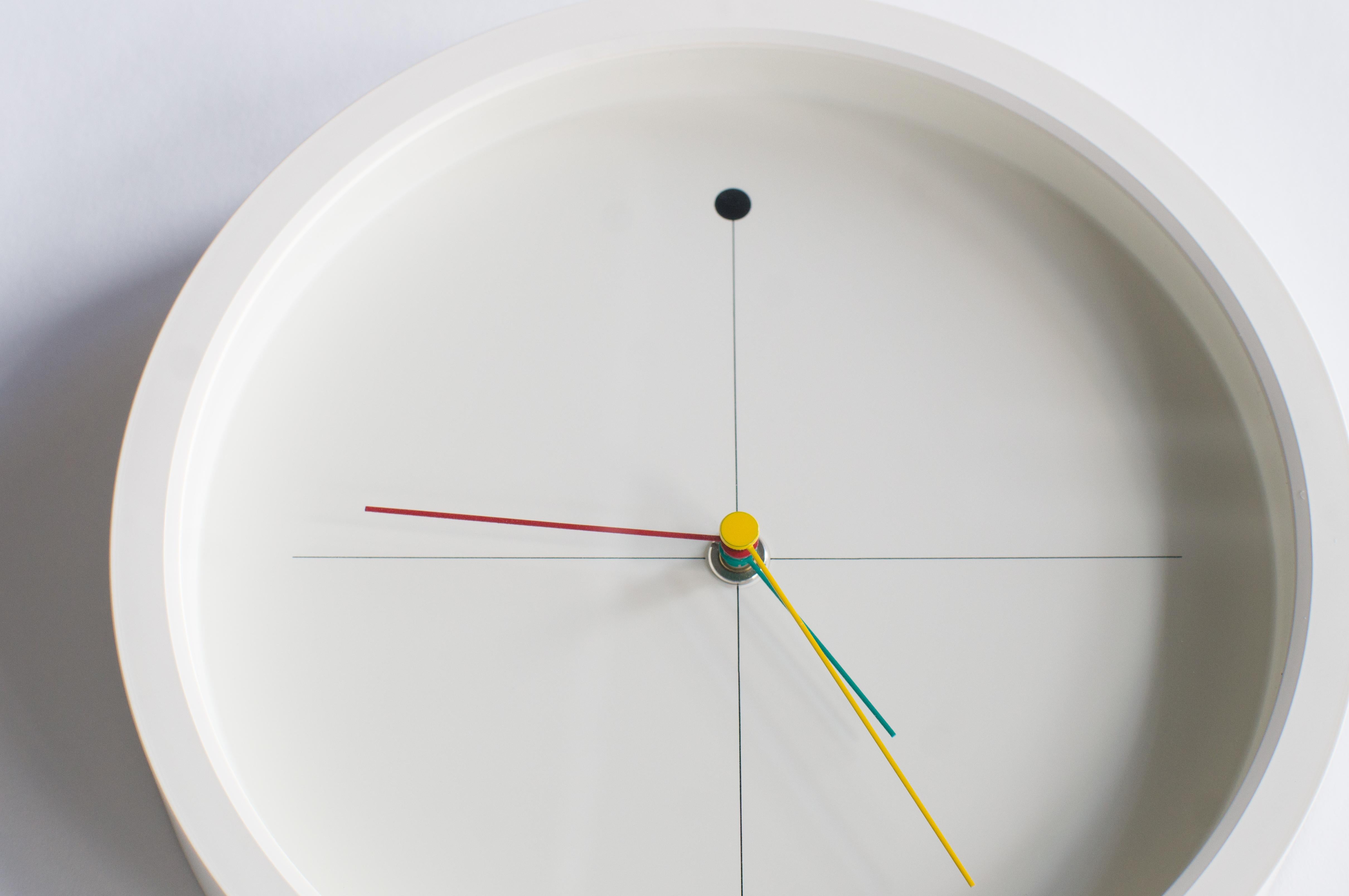 Post-Modern Wall Clock Shohei Mihara Wakita Superpresent Postmodern, 1980s