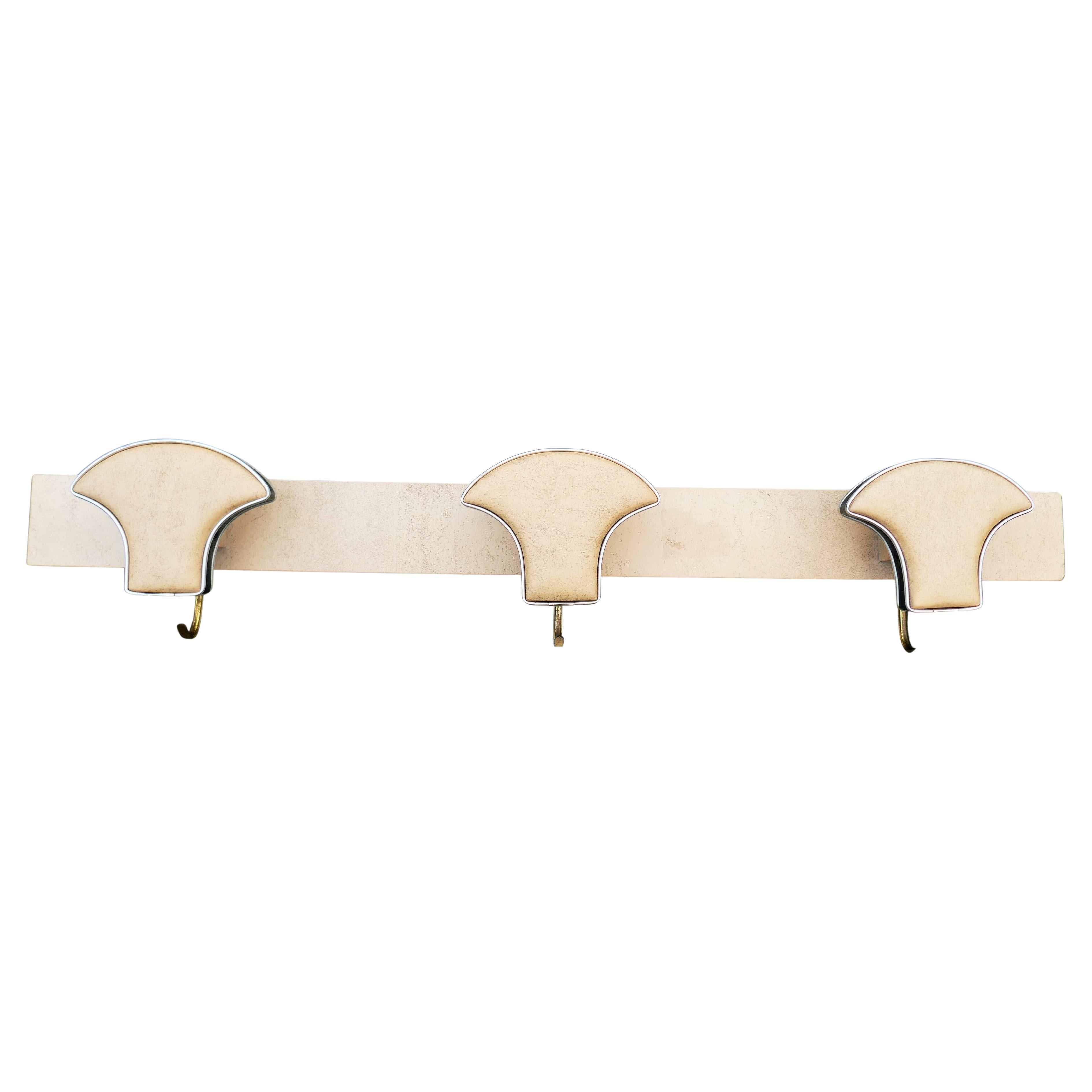 Wall coat rack attributed to Umberto Mascagni