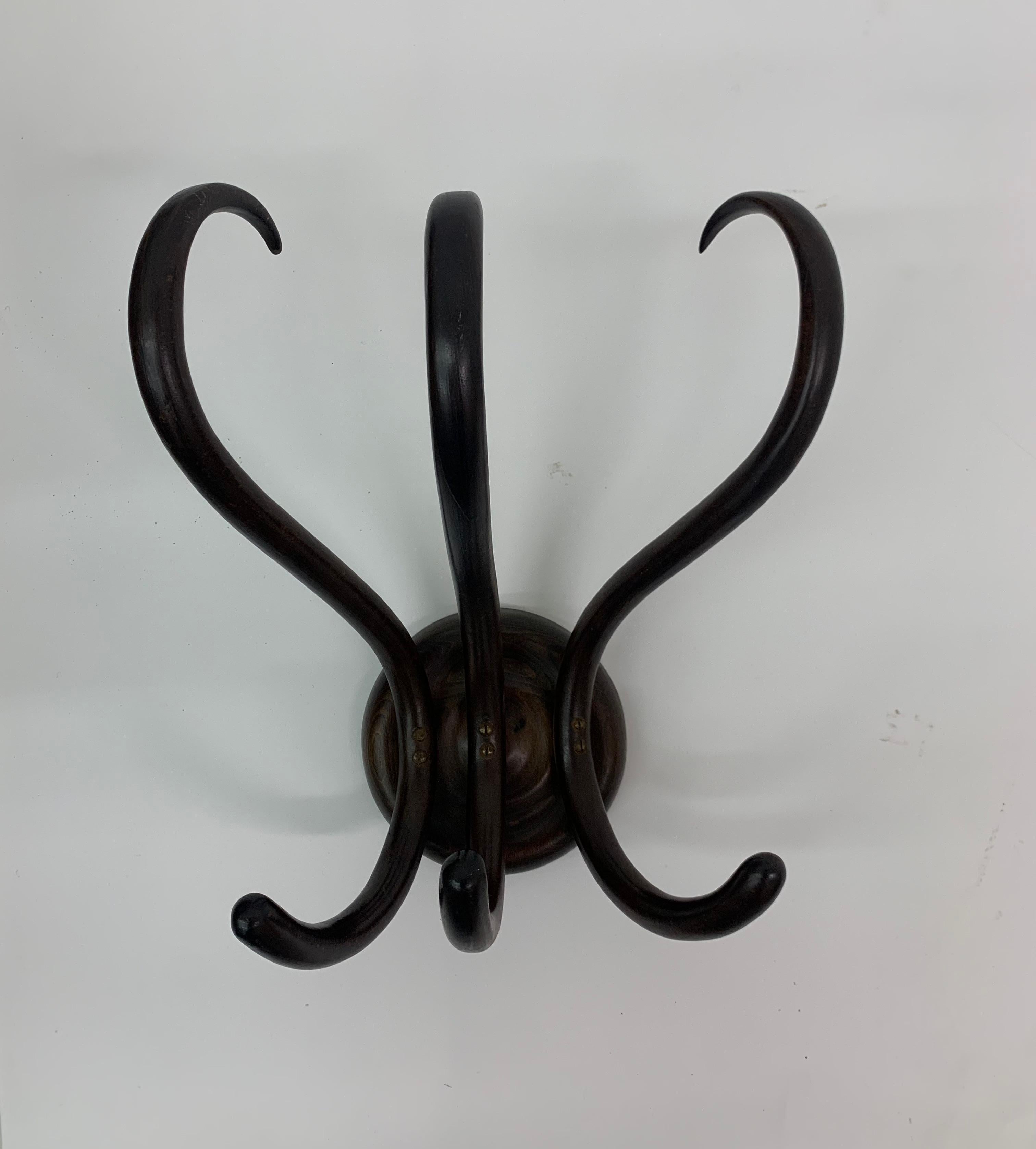 Mid-Century Modern Wall Coat Rack from Thonet, 1970s For Sale