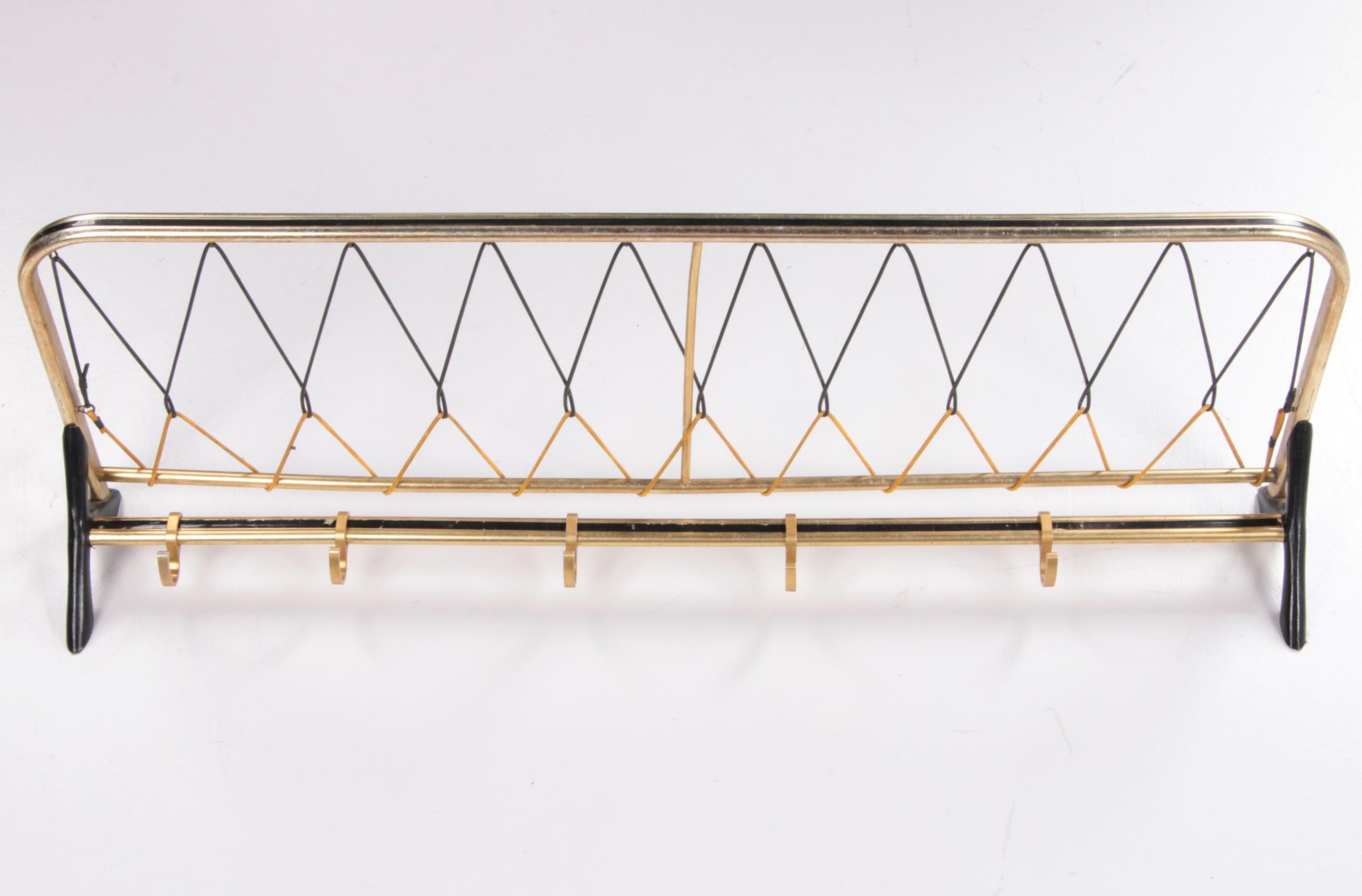 Wall Coat Rack Gold collour Hollywood Regency Style, 1960s For Sale 4