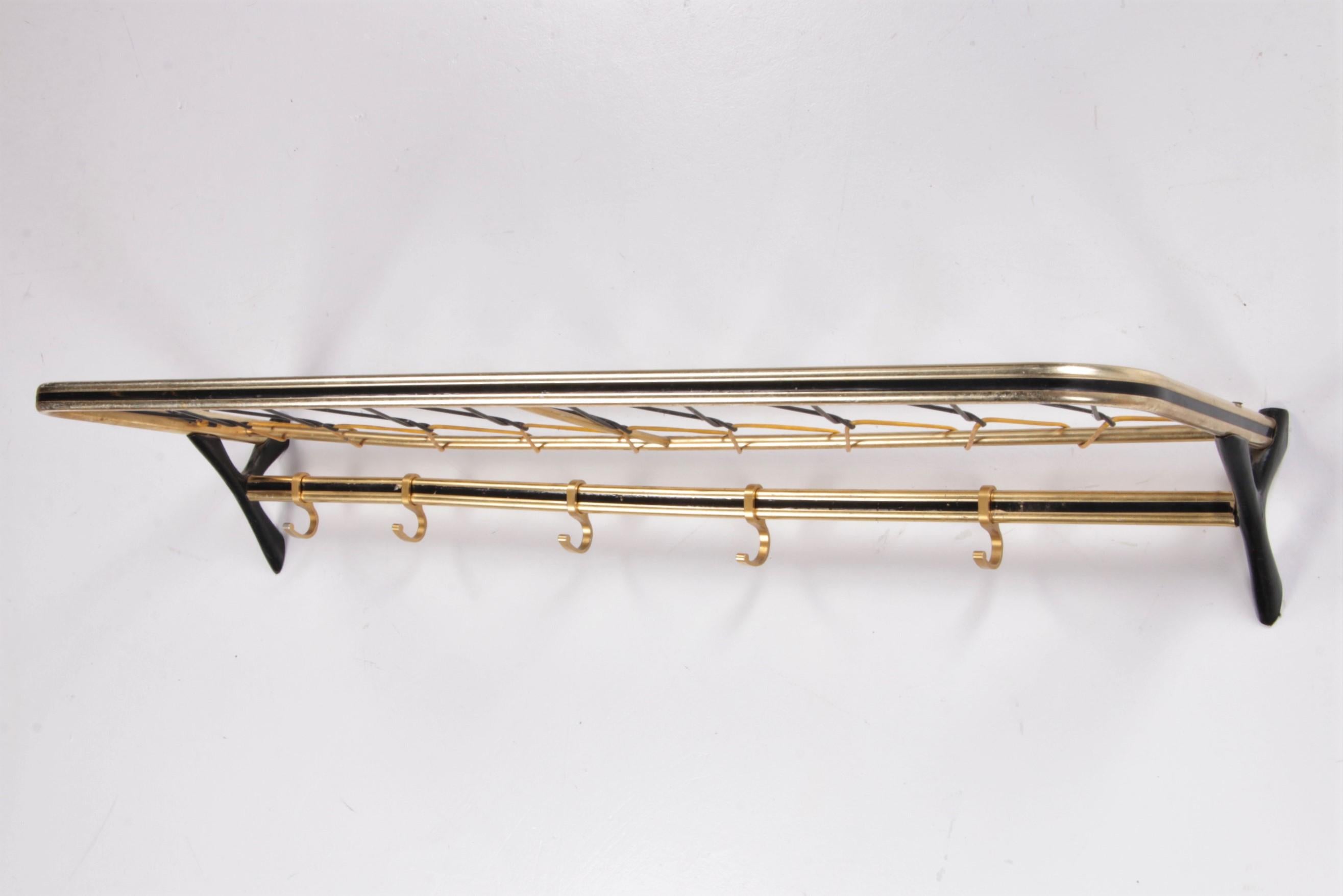 Wall Coat Rack Gold collour Hollywood Regency Style, 1960s For Sale 6