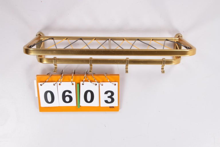 Wall Coat Rack Hollywood Regency Style, 1960s For Sale 4