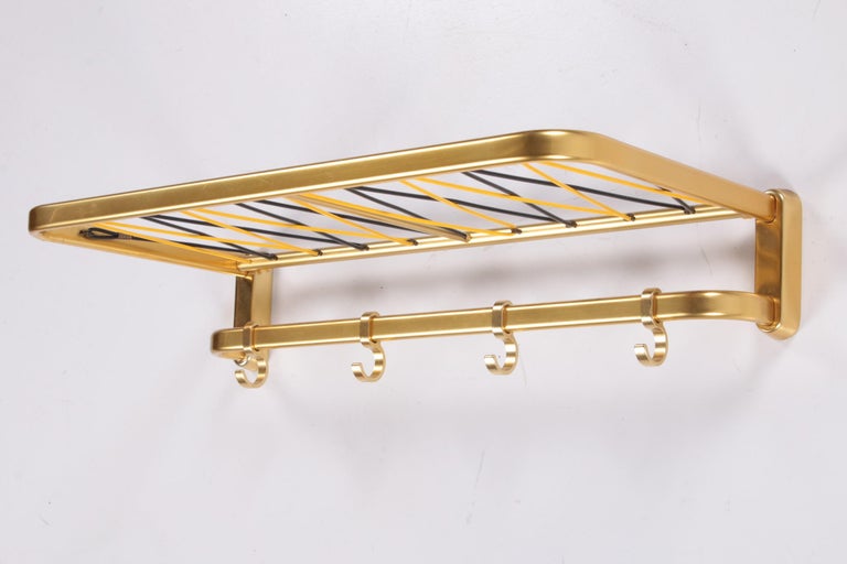 Mid-20th Century Wall Coat Rack Hollywood Regency Style, 1960s For Sale