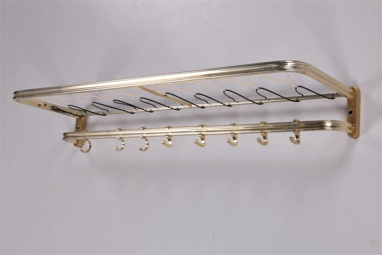 Wall coat rack Hollywood Regency style 1960s For Sale at 1stDibs