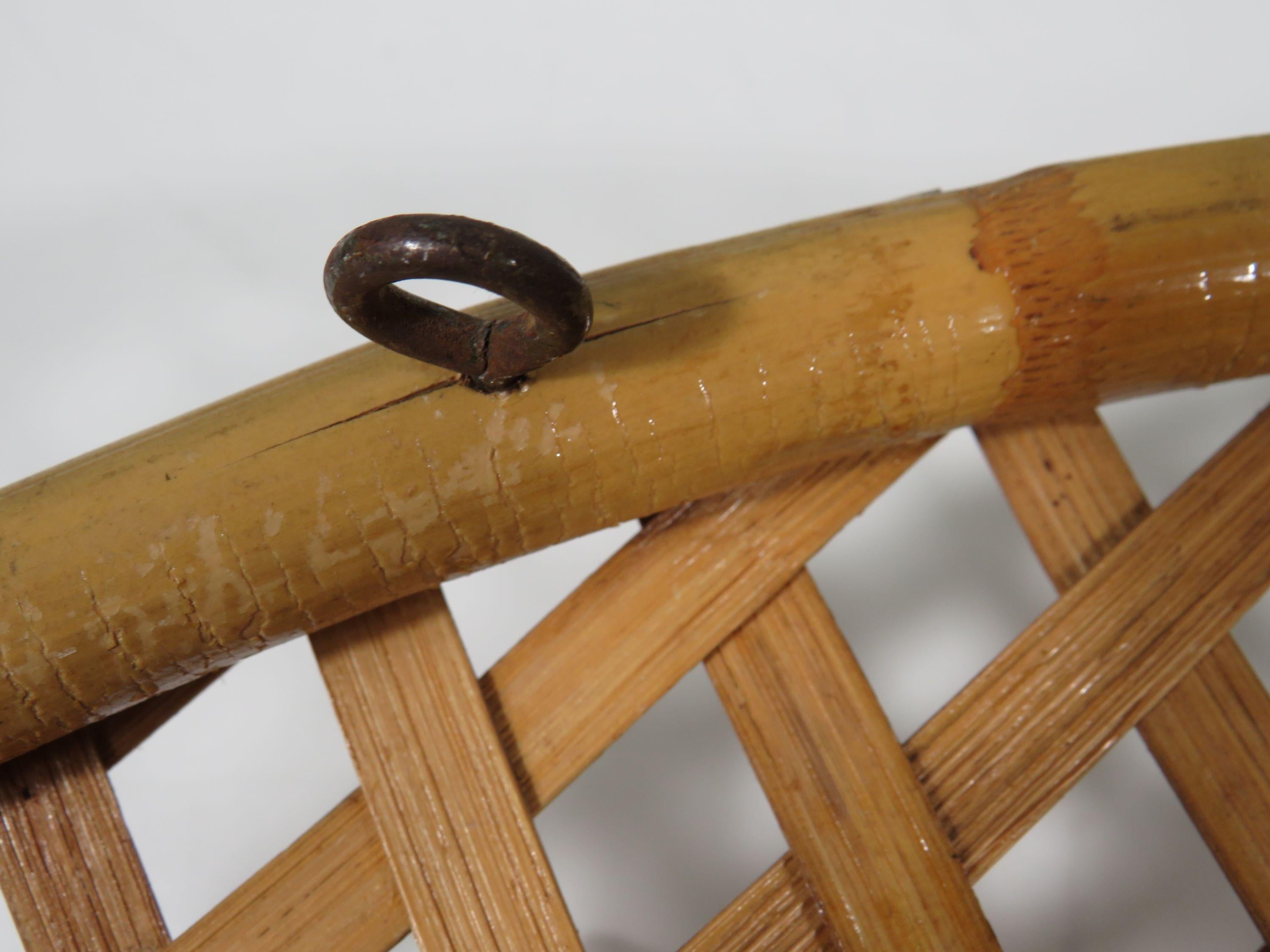 Wall coat rack in bamboo,  Mid Century, Italy 1960-1970 For Sale 1
