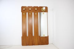 Wall Coat Rack with Lighting, Czechoslovakia, 1960s