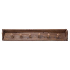 Porte-manteau mural en bois pour vêtements ou rideaux