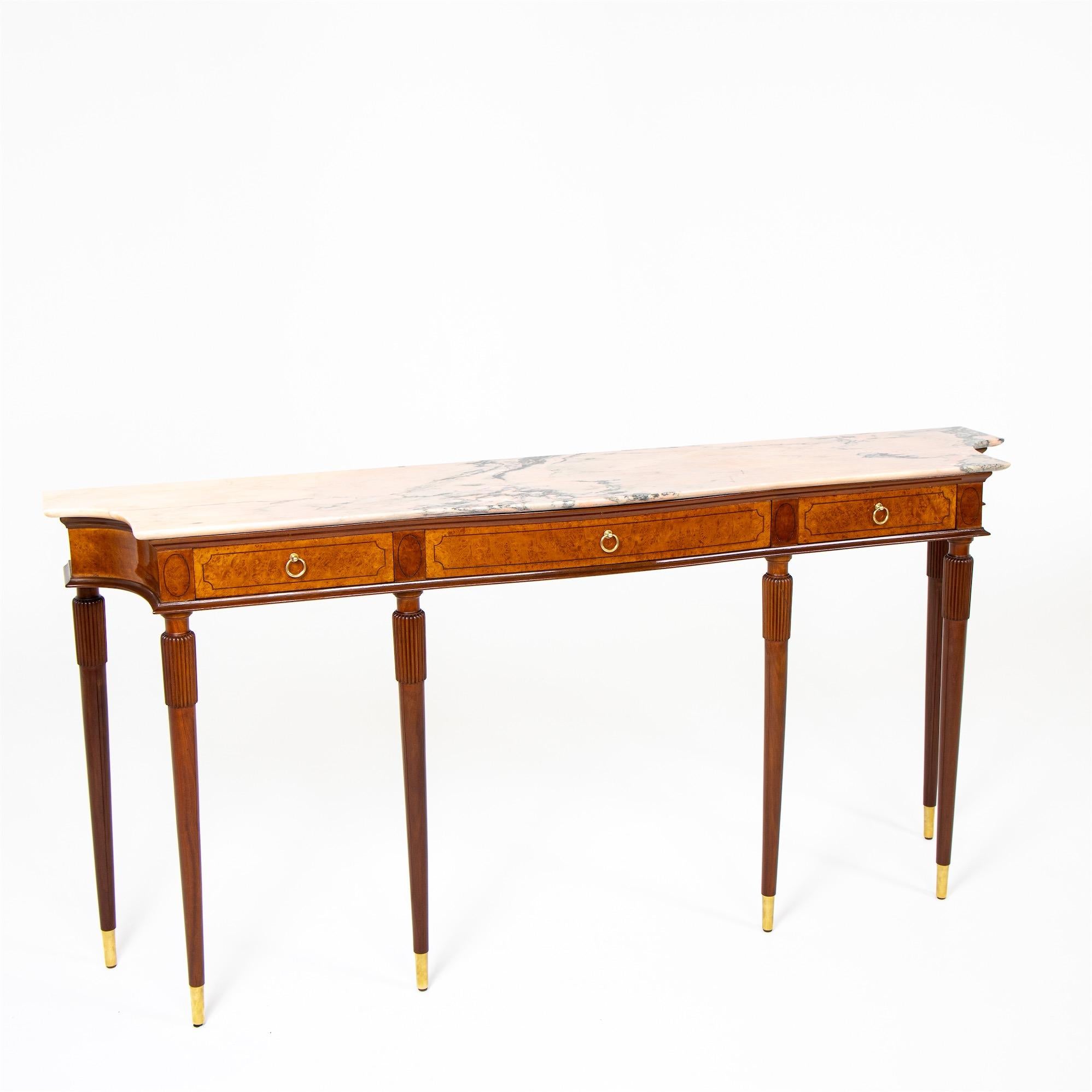 Mid-20th Century Wall Console, Attributed to Paulo Buffa, Italy, 1950s