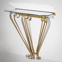 Consola de pared, Atribuida a Pier Luigi Colli, Italia, años 50