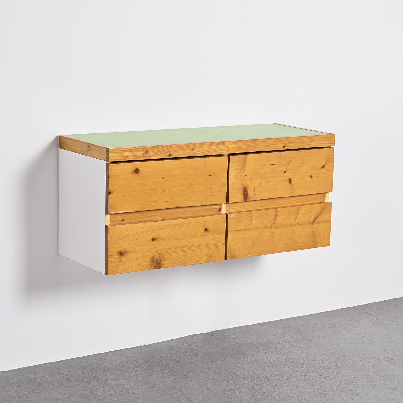 20th Century Wall console by Charlotte Perriand, Les Arcs circa 1976