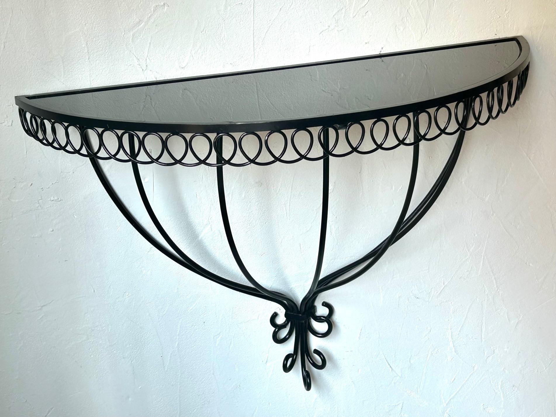 Mid-Century moderno Console da parete di Mathieu Mategot modello Cap d'Ail circa 1950 in vendita