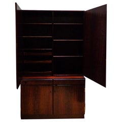 Wall Console of Rosewood Designed by Takashi Okamura and Erik Marquardsen, 1960s