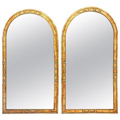 Palatial Moroccan Hollywood Regency Style Wall Console or Pier Mirror, a Pair