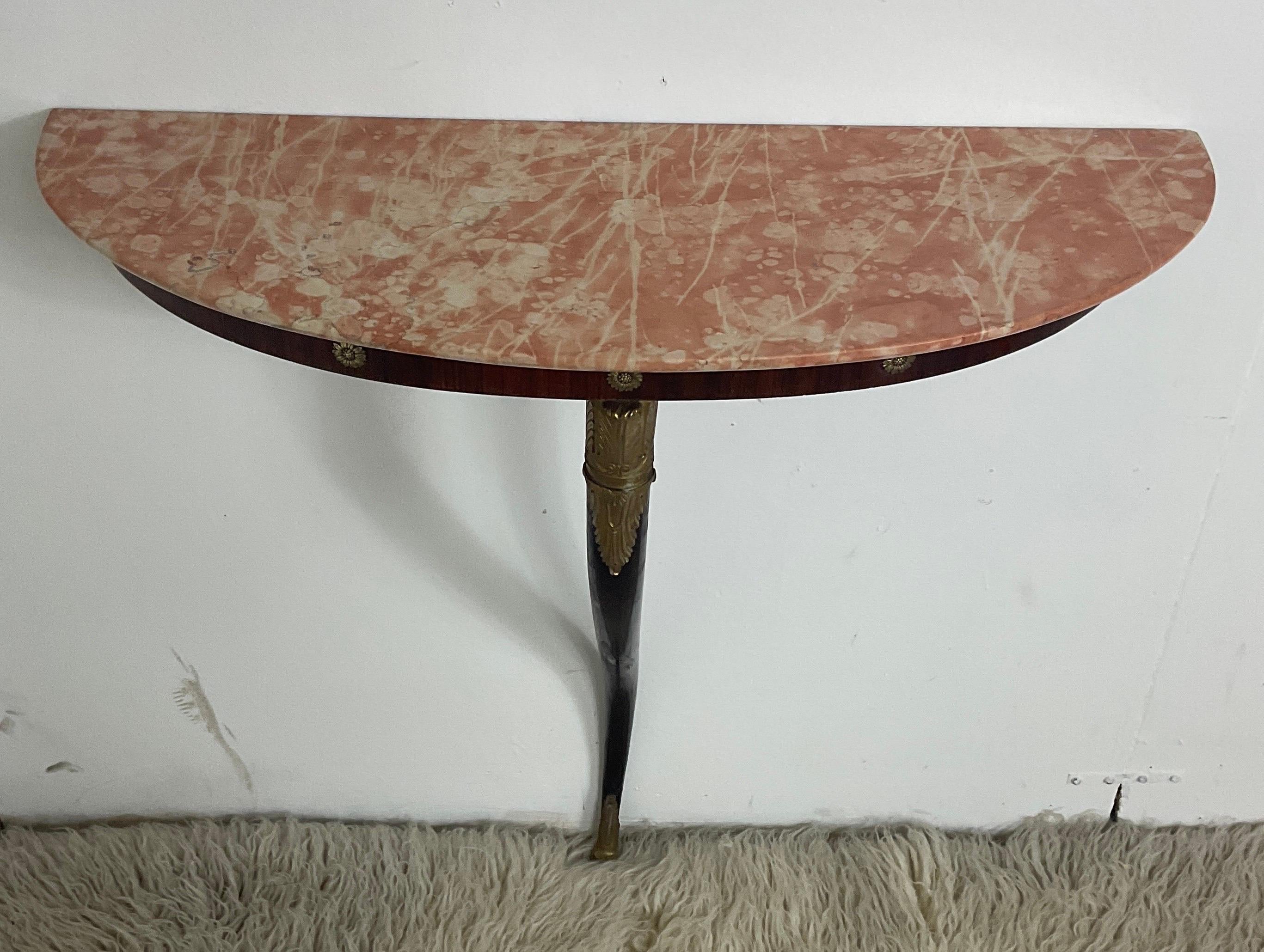 Mid-20th Century Wall console Paolo Buffa style of the 50s For Sale