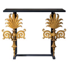 Wall Console with Neoclassical Elements, 19th / 21st Century
