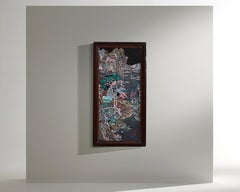 Peinture murale de paysage sur panneau de bois - Décoration murale par Arijian