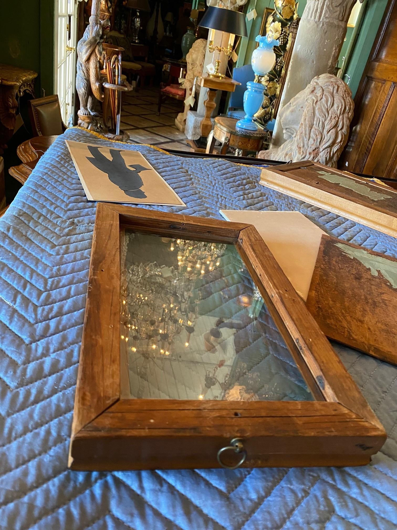 Decorazione da parete Coppia di sagome nere incorniciate Galleria antica di Los Angeles in vendita 6