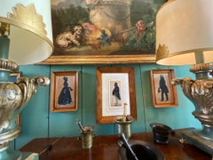 Decorazione da parete Coppia di sagome nere incorniciate Galleria antica di Los Angeles