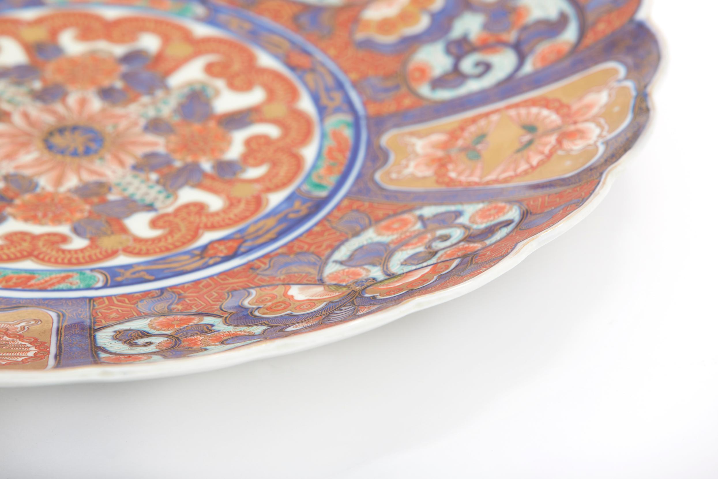 Wall Decoration / Centerpiece Imari Porcelain Charger For Sale 1