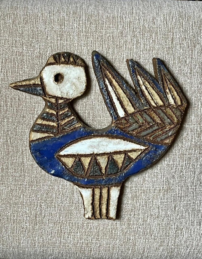 Ancien Vase en Céramique Signé Musarra Vallauris - Vintage French Finds
