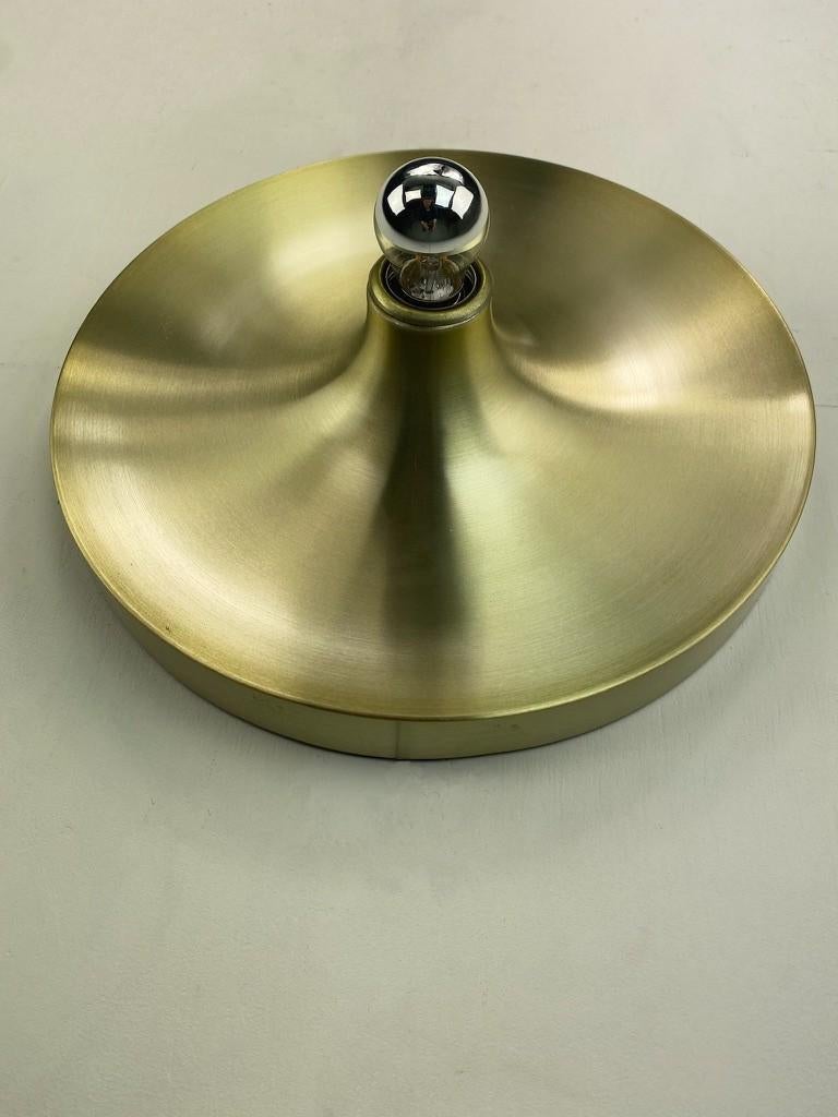 Aluminium Disc mural Cosack Leuchten couleur or, ère spatiale, 1970 en vente