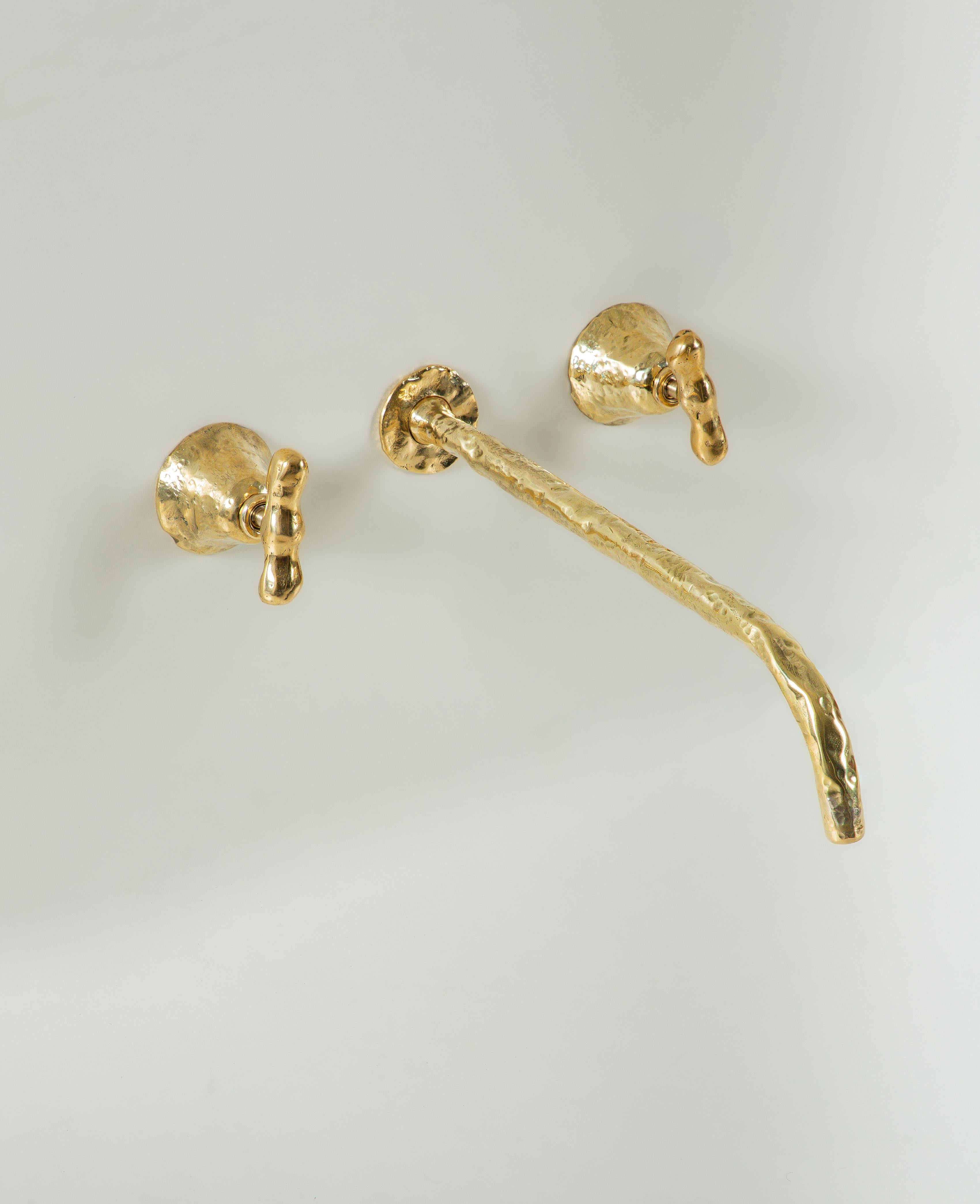 Cast Wall Faucet and Mixers Set by Andrew de Freitas For Sale