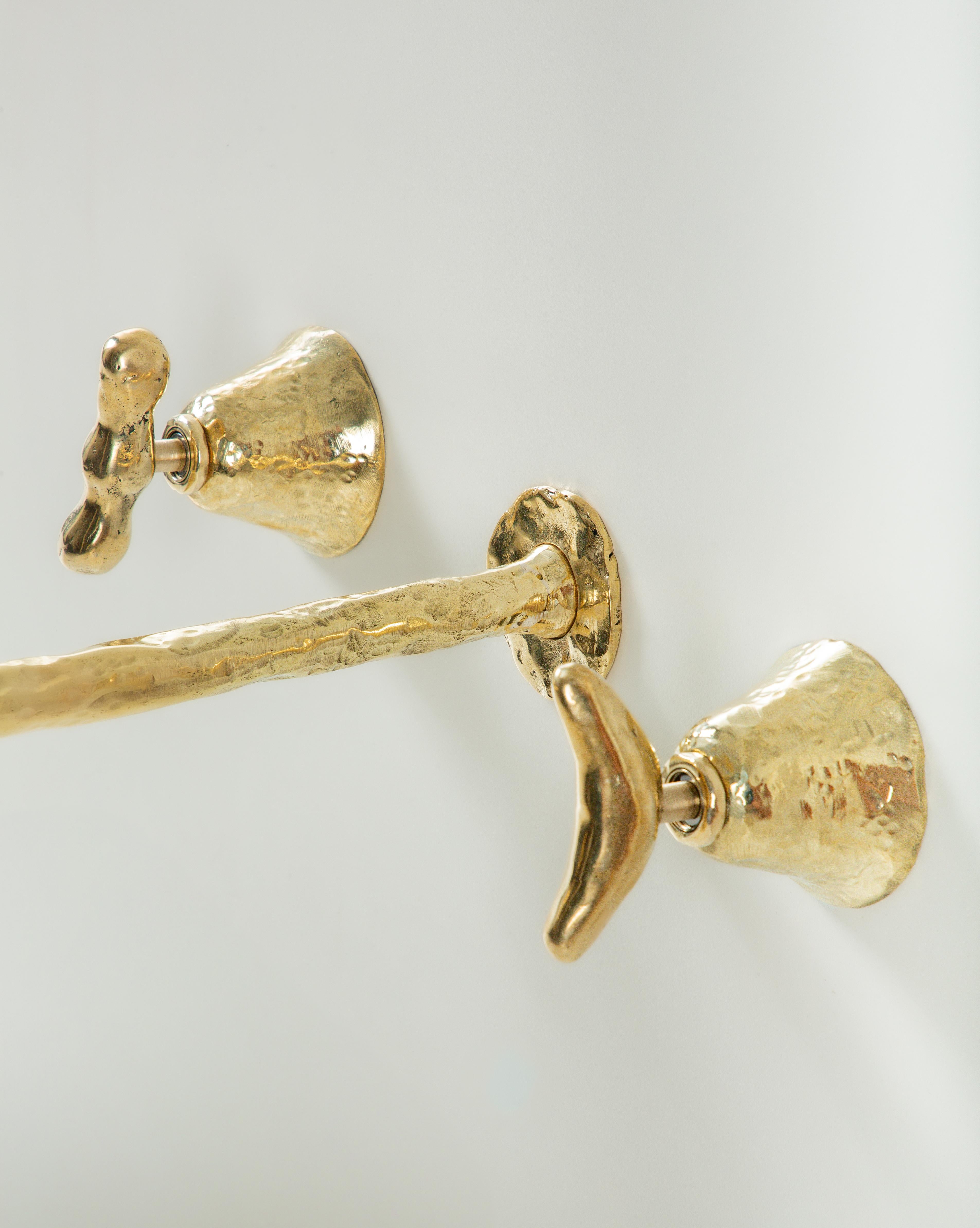 Contemporary Wall Faucet and Mixers Set by Andrew de Freitas For Sale