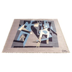 Antique Wall /Floor Carpet ”Arlequin Ymujer Con Colar” for Desso Netherlands