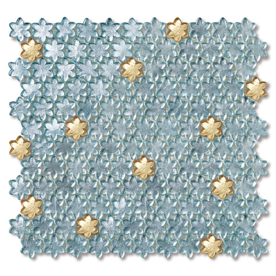 Mosaico di vetro a parete/pavimento Combinazione di colori personalizzabile in vendita 5