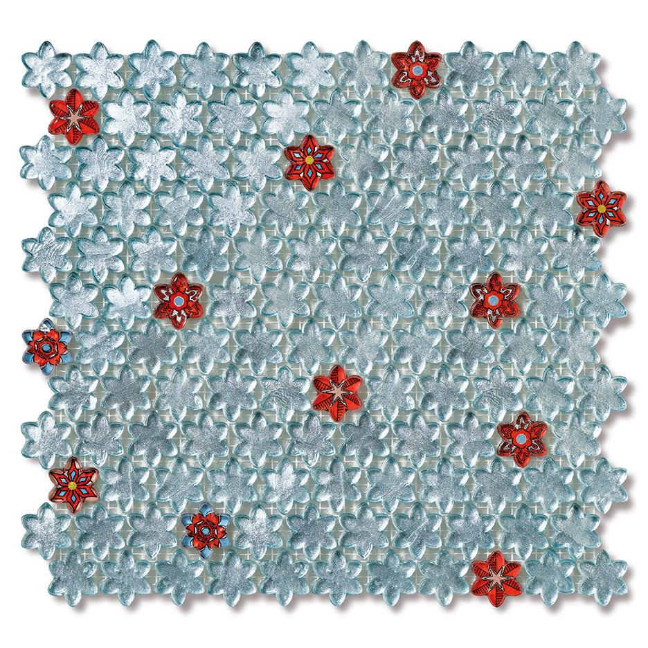 Mosaico di vetro a parete/pavimento Combinazione di colori personalizzabile in vendita 7