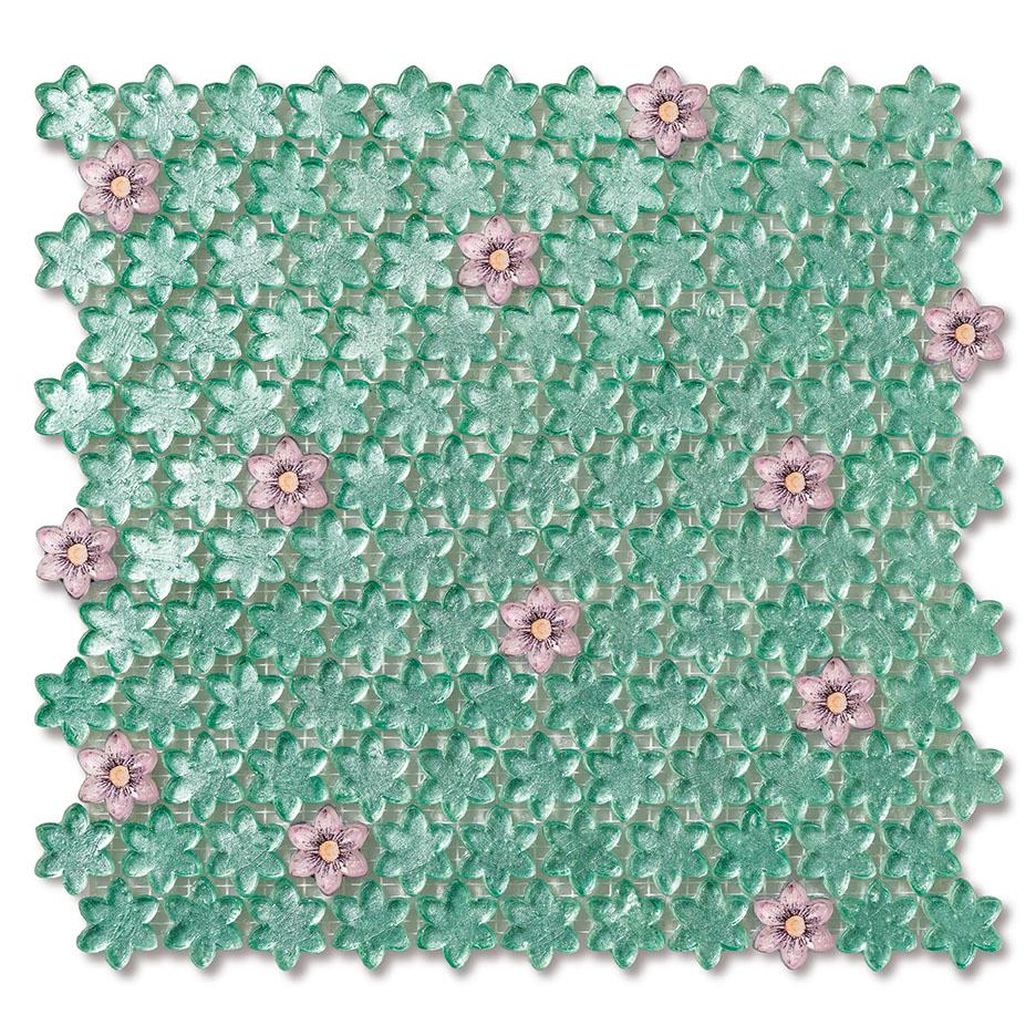 Mosaico di vetro a parete/pavimento Combinazione di colori personalizzabile in vendita 8