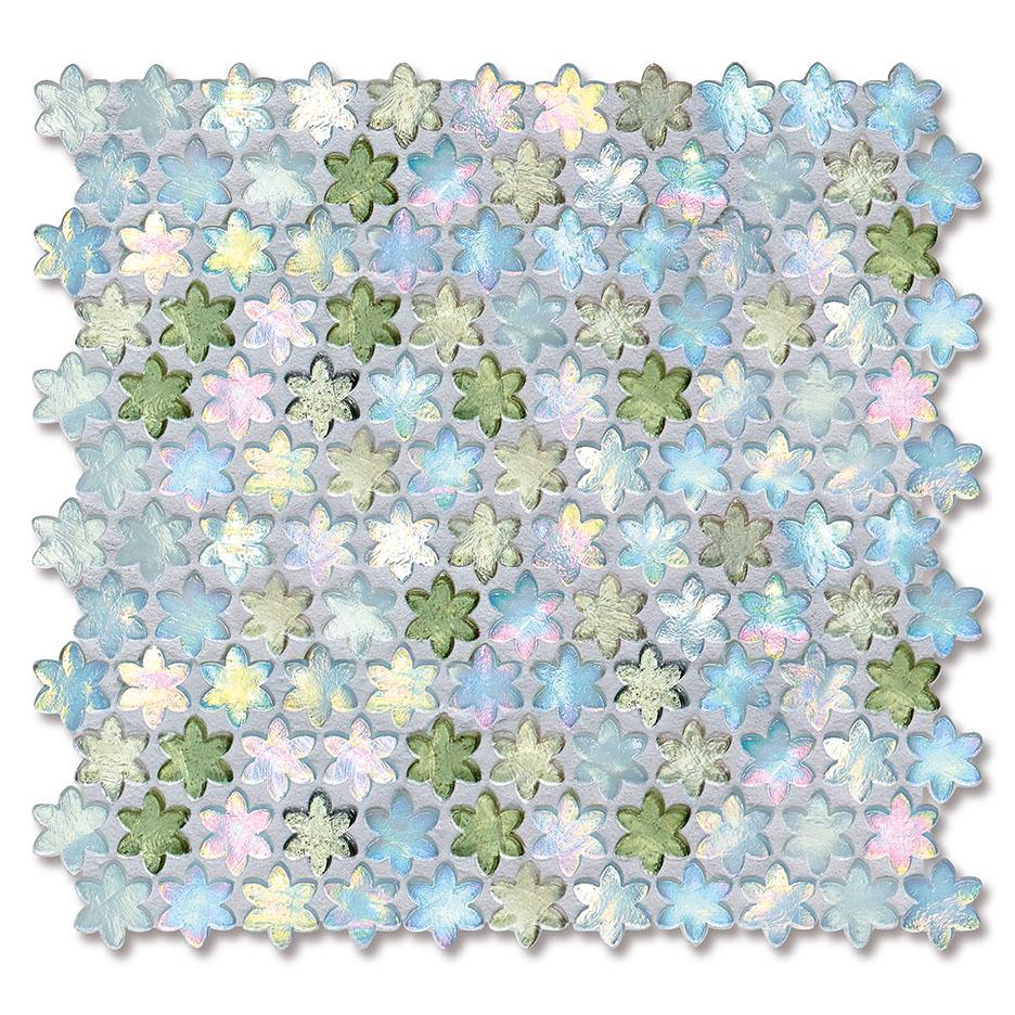 Mosaico di vetro a parete/pavimento Combinazione di colori personalizzabile in vendita 10