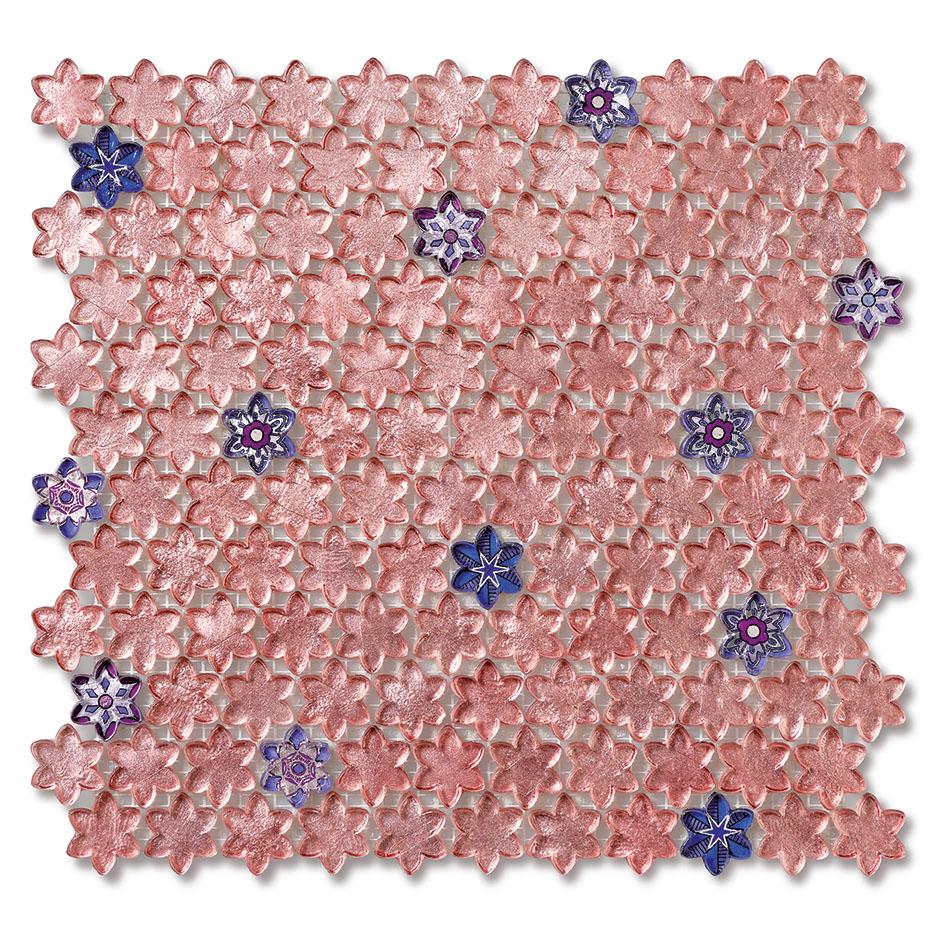 Italiano Mosaico di vetro a parete/pavimento Combinazione di colori personalizzabile in vendita