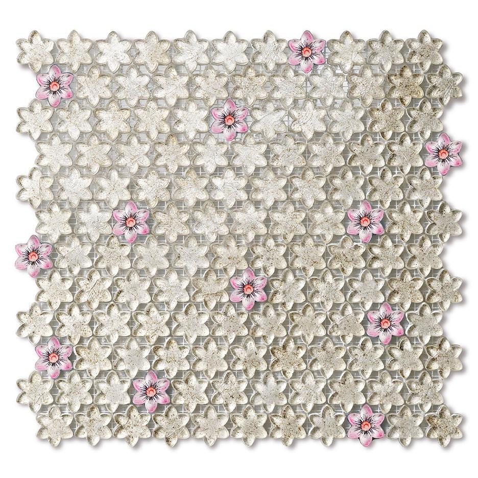 Mosaico di vetro a parete/pavimento Combinazione di colori personalizzabile in vendita 1