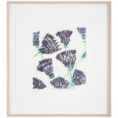 "Wall Flowers" Serigraph of Flowers by Donald Sultan