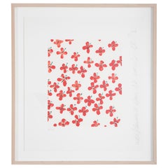 "Wall Flowers" Serigraph of Flowers by Donald Sultan