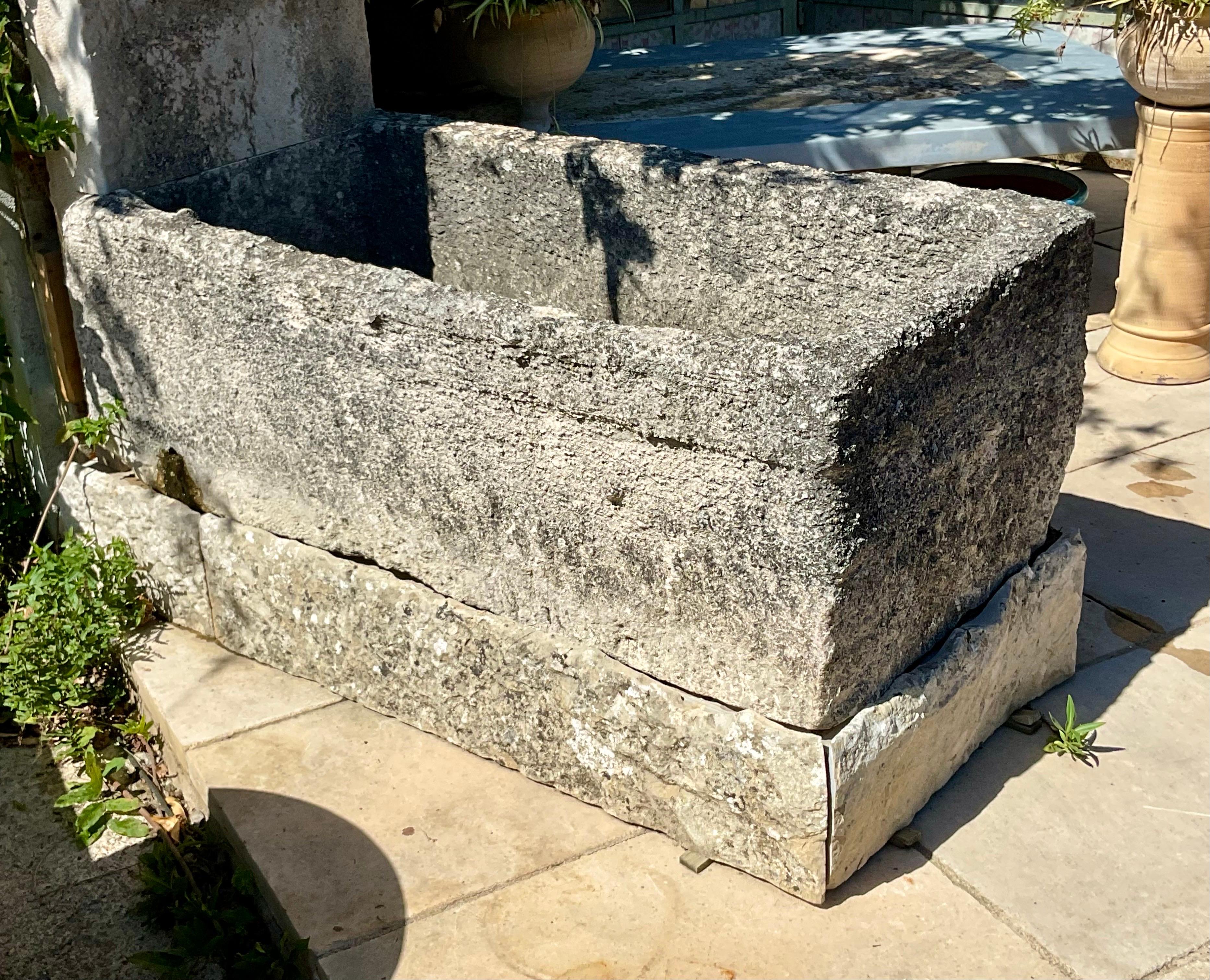 Wall fountain created from ancient  limestone elements For Sale 5
