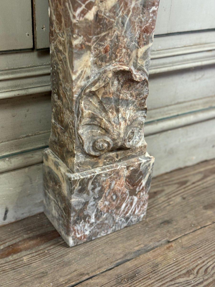 European Wall Fountain With Mask, Rance Marble, 19th Century For Sale
