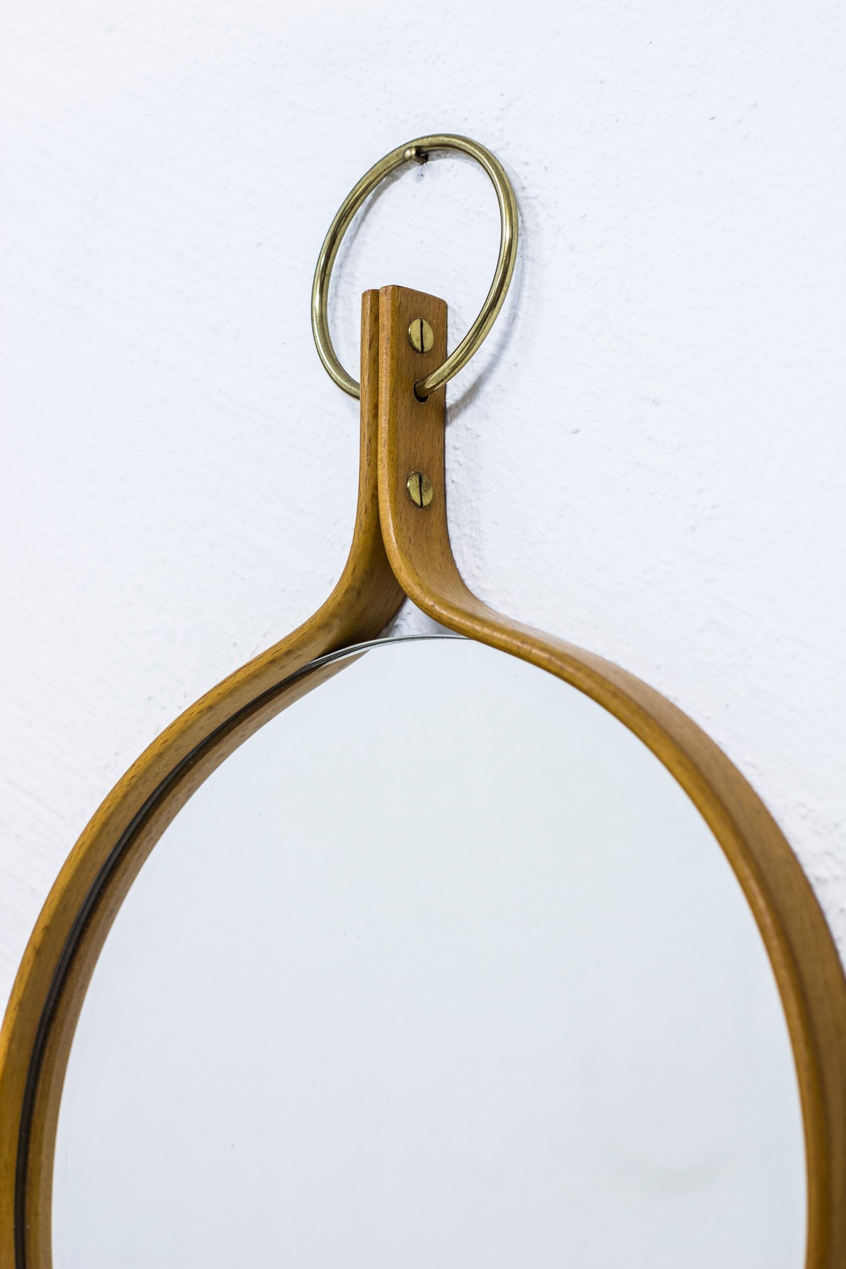 Scandinavian Modern Wall or Hand Mirror 