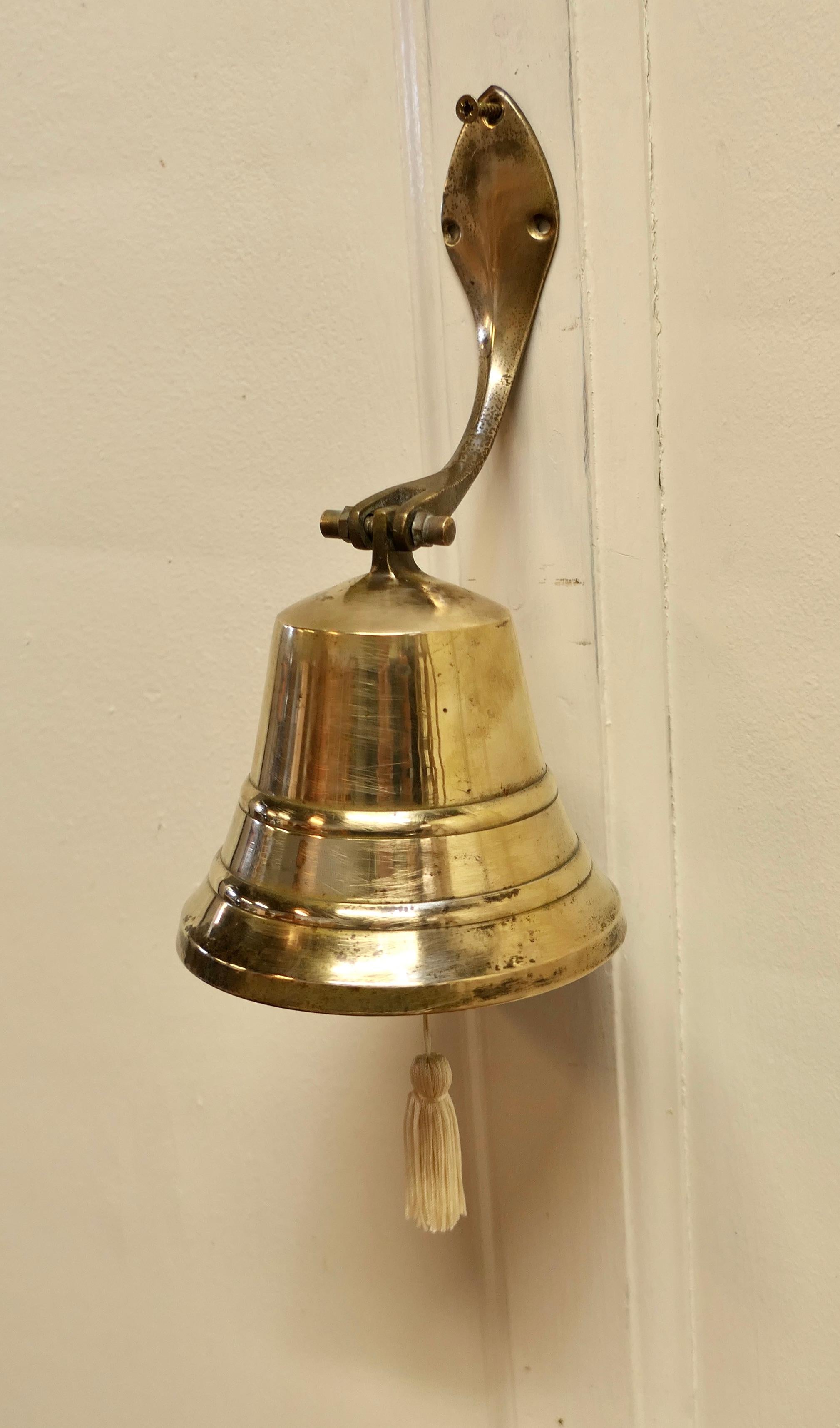 Victorian Wall Hanging Brass Door Bell For Sale