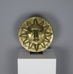 Wall-Hanging Brass Sun Orb