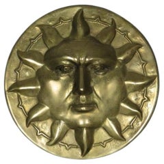Used Wall-Hanging Brass Sun Orb