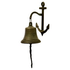 Wall Hanging Bronze Door Bell on an Anchor  This bell hangs on an anchor shaped