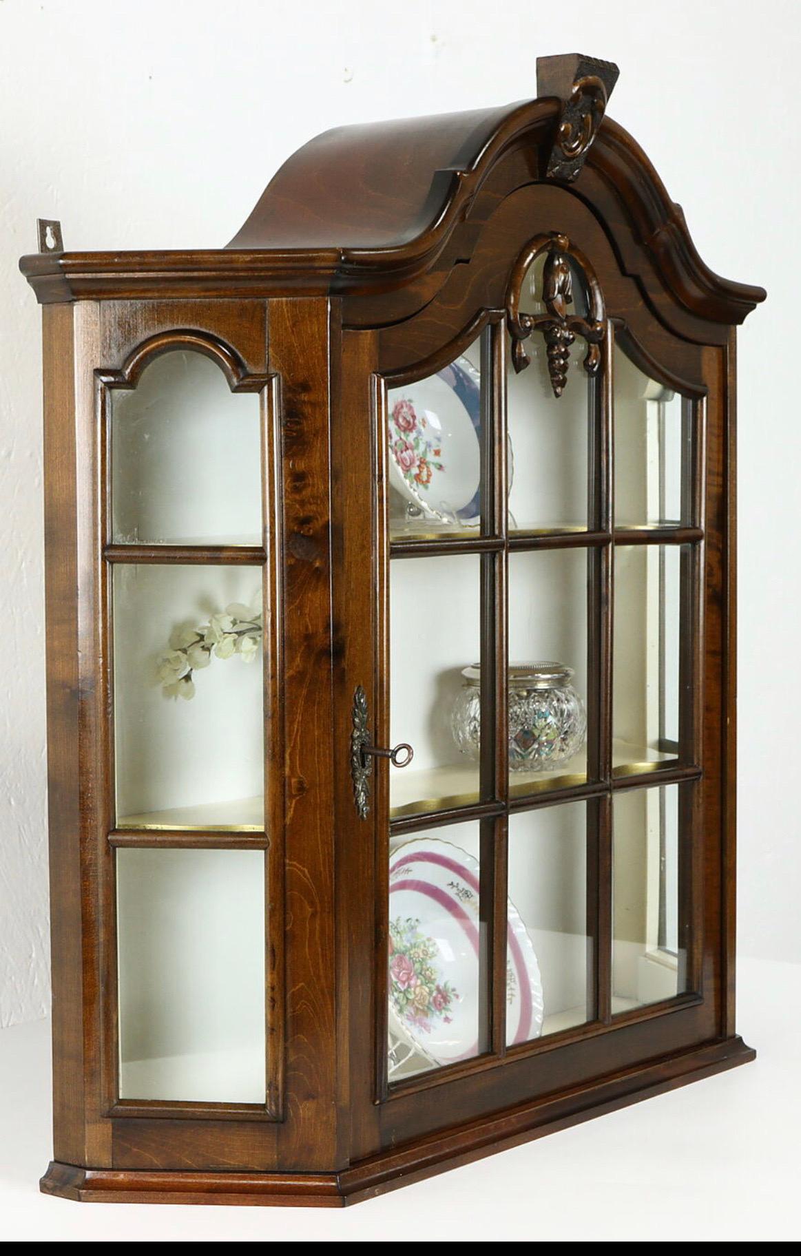 wall mounted china hutch