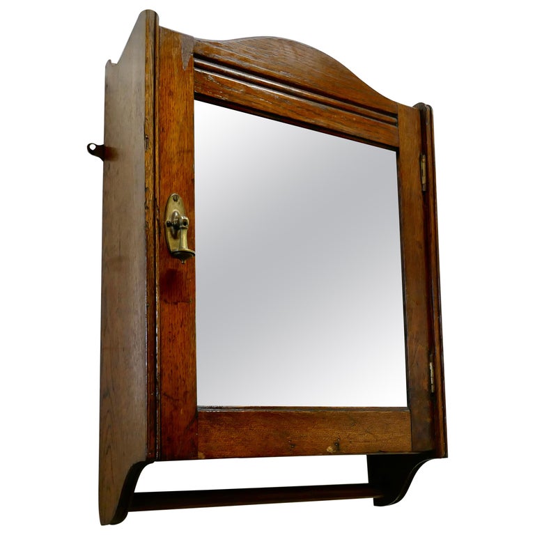 Wall Hanging Oak Cloakroom or Bathroom Cupboard at 1stDibs cloakroom