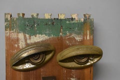 Wall Hanging Plaque Found Pieces Cubist Face "Ode To A Cubist"