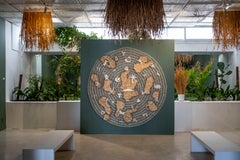 Wall Hanging Rug 6'7" : Ecological handmade weaving in natural fiber by meriem