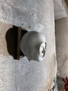 Wall Hanging Sculpture by Britt-Ingrid Persson, Sweden 1960s, Faces Helmet